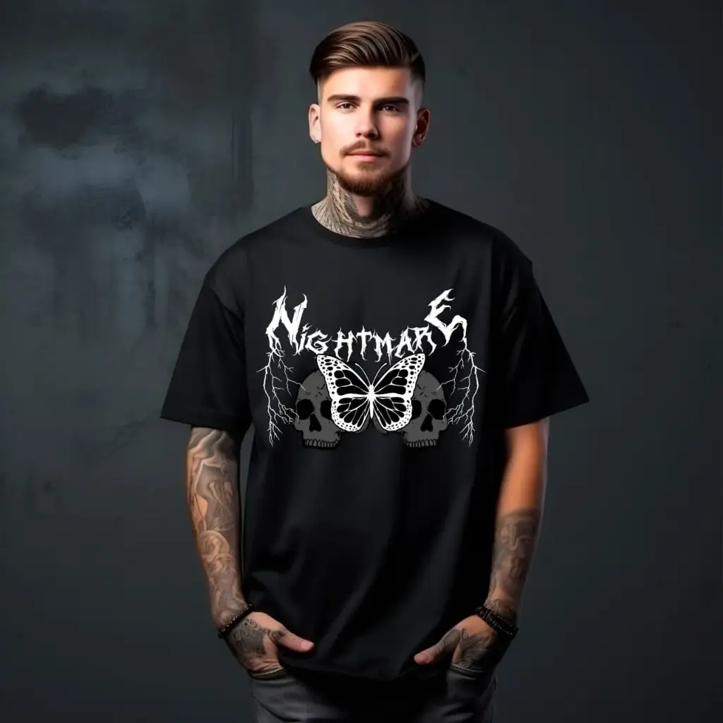 Oversized T shirt ( Skull )